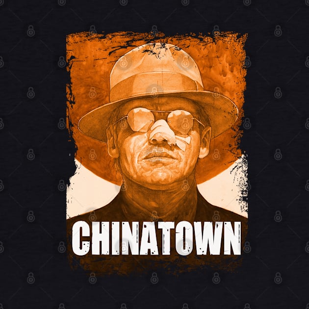 Crossing Paths with Chinatowns Retro Tee with Character Montage from the Legendary Film by Crazy Frog GREEN